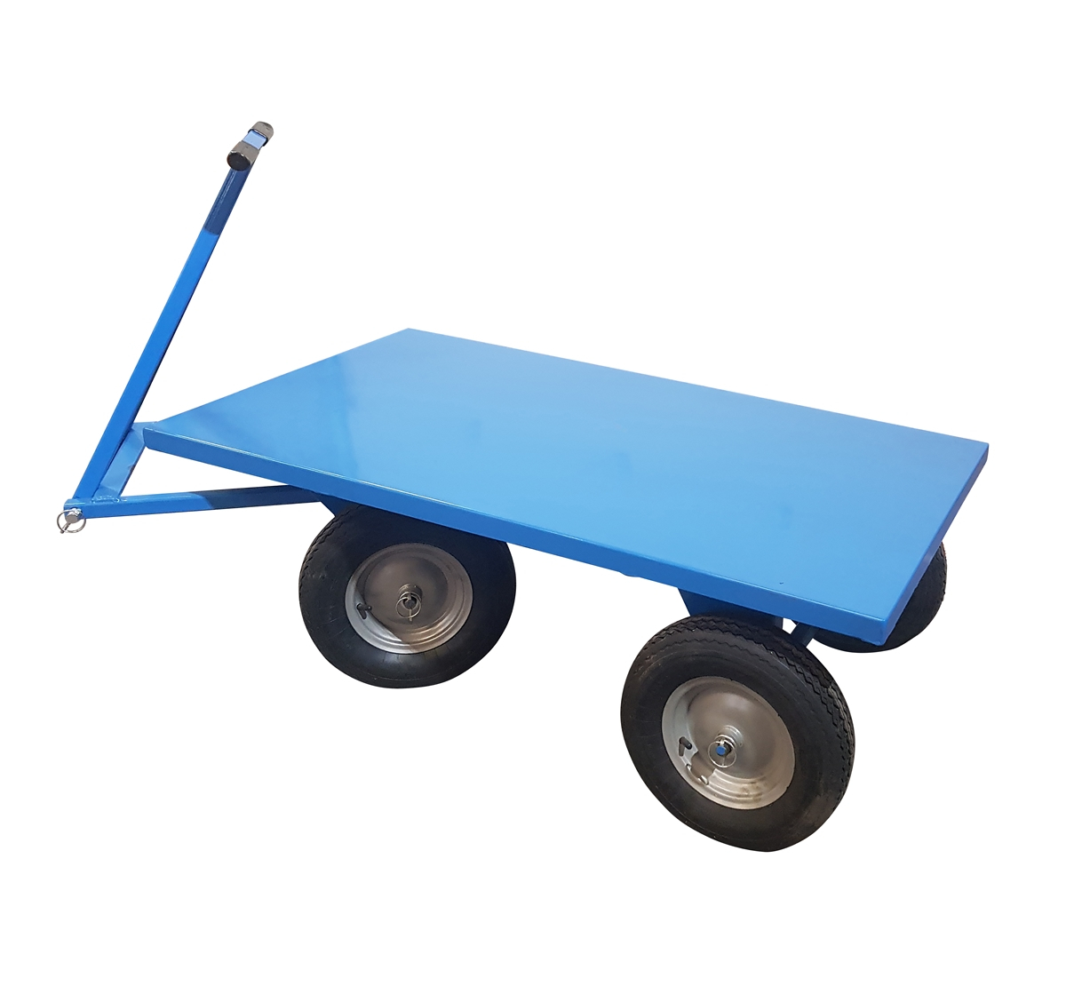 Rimorchio con ralla sterzante con timone/occhione ruote pneumatiche con freno a caduta ART059FR - immagine 4