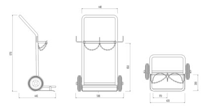 Portabombole biposto lt.14 ART014A - immagine 6