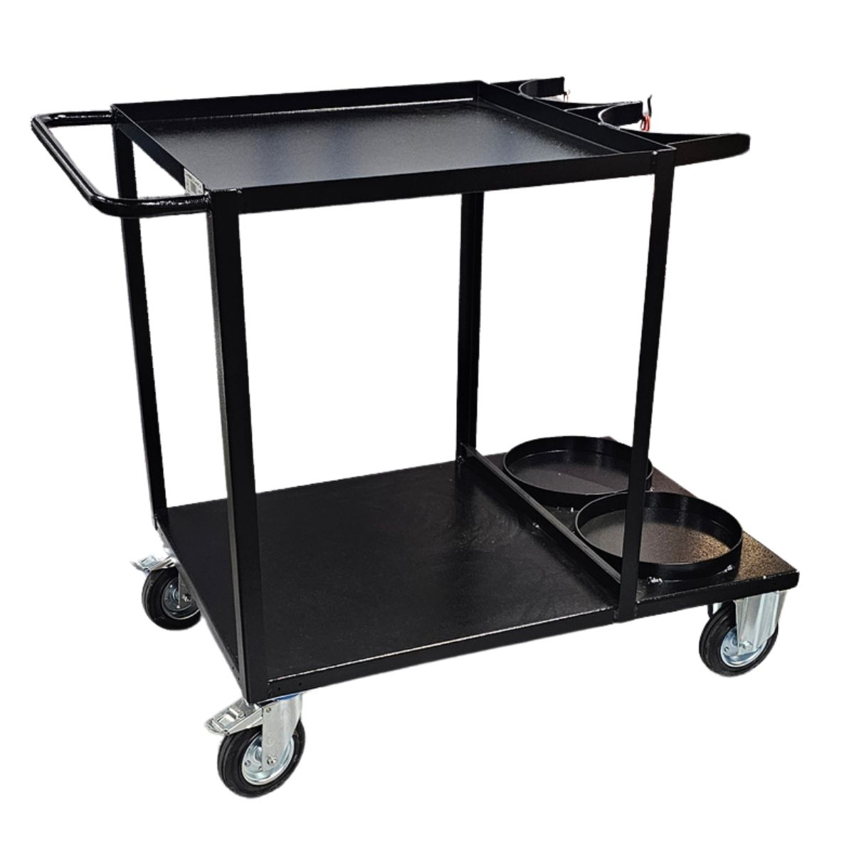 Carrello saldatrice con doppio porta bombola posteriore