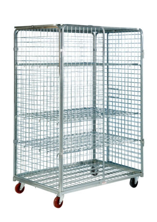 Roll Container Antifurto MAXI ruote gomma blu