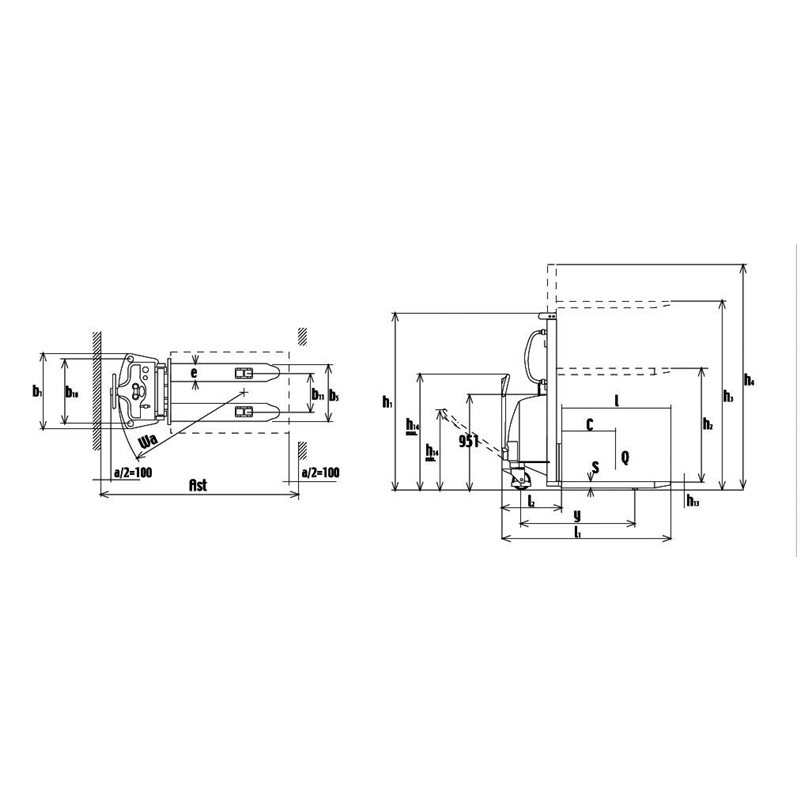 Sollevatore elettrico alzata mm 1.600 TNB 15/16 - immagine 2